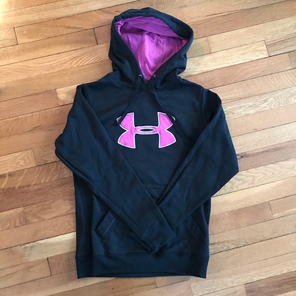 Under Armour Black/Pink Drawstring Hoodie